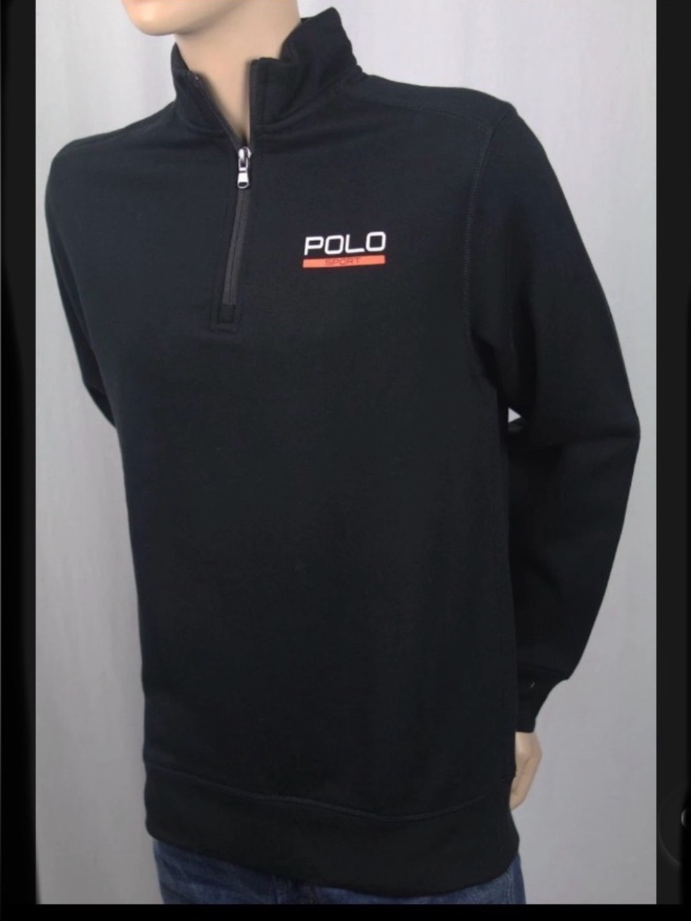 Modern Polo Sport Ralph Lauren🏇Performance Quarter Zip Boys👦🏻Sweatshirt Sz S(8)